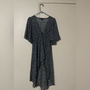 & harmony small Elegant Black Floral sheer cover up Dress